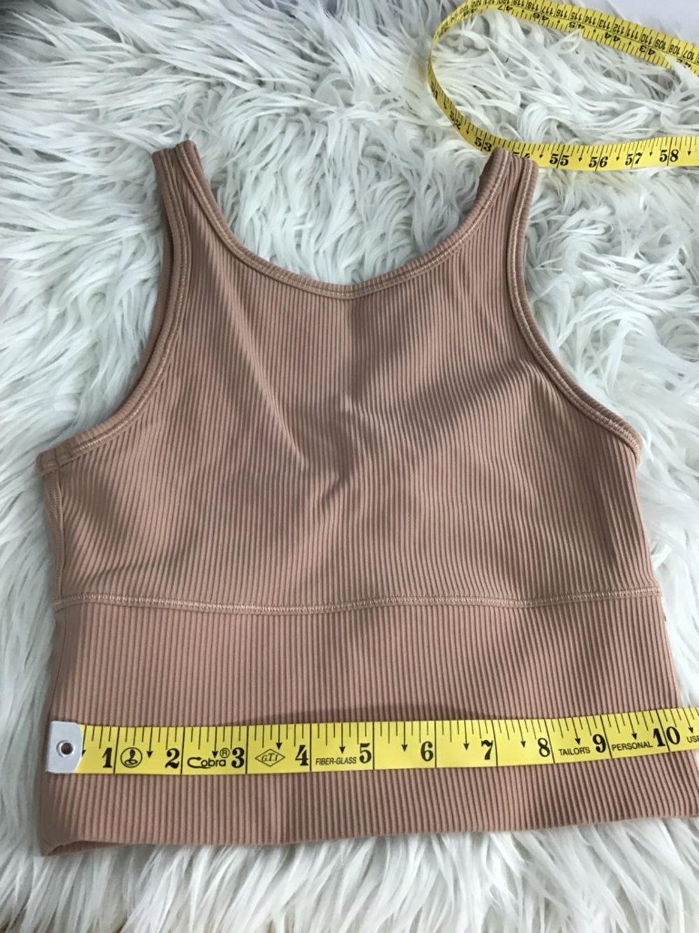 Lululemon Blush Ribbed Crop Tank size 2 - Picture 3 of 10